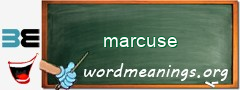 WordMeaning blackboard for marcuse